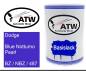 Preview: Dodge, Blue Notturno Pearl, BZ / NBZ / 487: 500ml Lackdose, von ATW Autoteile West.